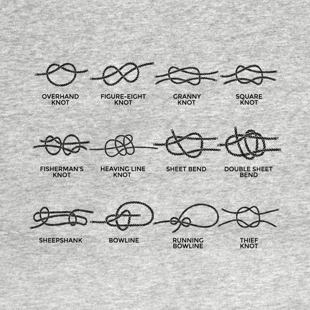 Boats sailing knot knotting gifts by HBfunshirts